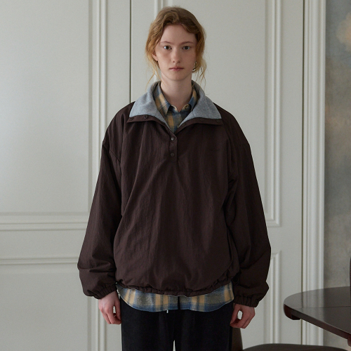 Reversible Fleece Jumper (Brown)