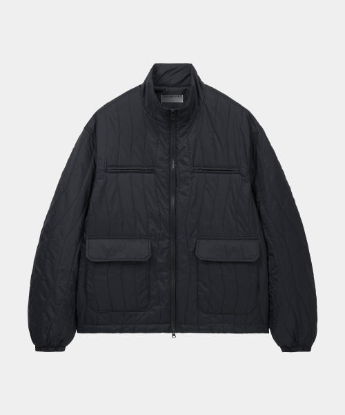 Легкая стеганая куртка-бомбер Utility, Black