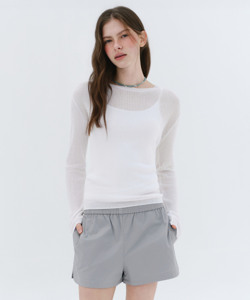 Женские хлопковые шорты на резинке [Light Grey]