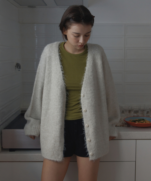 hairy over cardigan_ivory