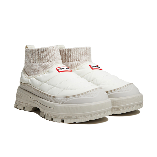 헌터() [WOMEN] 익스플로러 온 푸퍼 니트 커프 부츠 - 화이트윌로우 HDWK101FBZWHW 상품 이미지