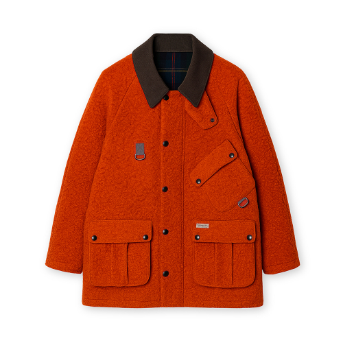 WOOL CASENTINO MID HUNTING JACKET [ORANGE]