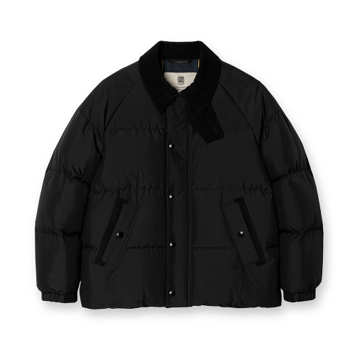 CORDUROY HEAVY DOWN JUMPER [BLACK]