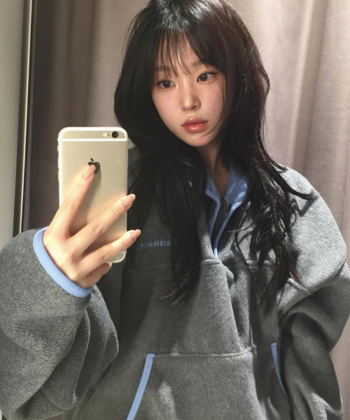 Fleece pullover half zip-up_melange gray