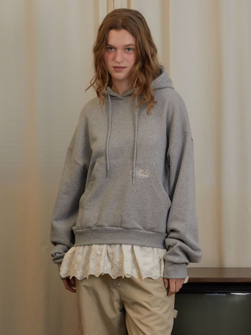 Fairy lace hoodie (Melange gray)