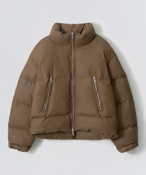 Coen High Neck Short Padding_Brown