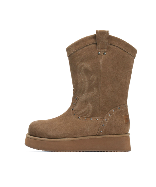 이크닉() [X ODOR] WESTERN FUR BOOTS / BROWN 상품 이미지