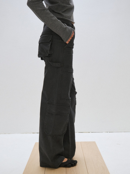 CARPENTER PARACHUTE PANTS, CHARCOAL