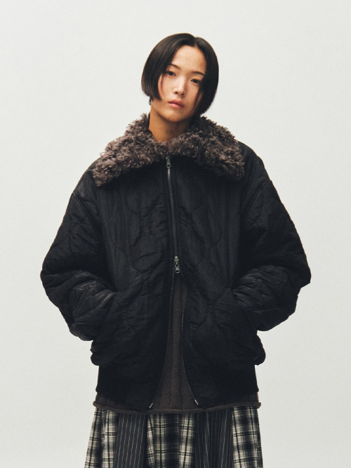 REVERSIBLE SHEARLING FLIGHT JACKET