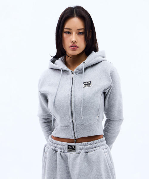 флис укороченный на молнии (GRAY)