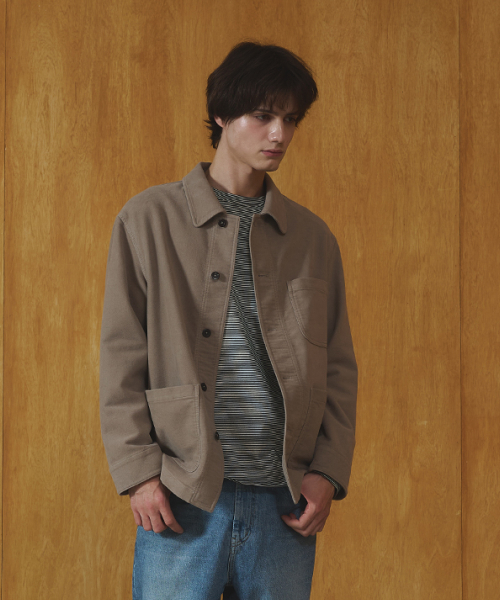 Keats Moleskin Work Jacket - Taupe