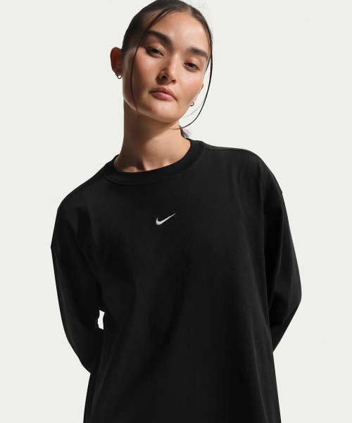 Оверсайз лонгслив W - Black:White / IH7599-010