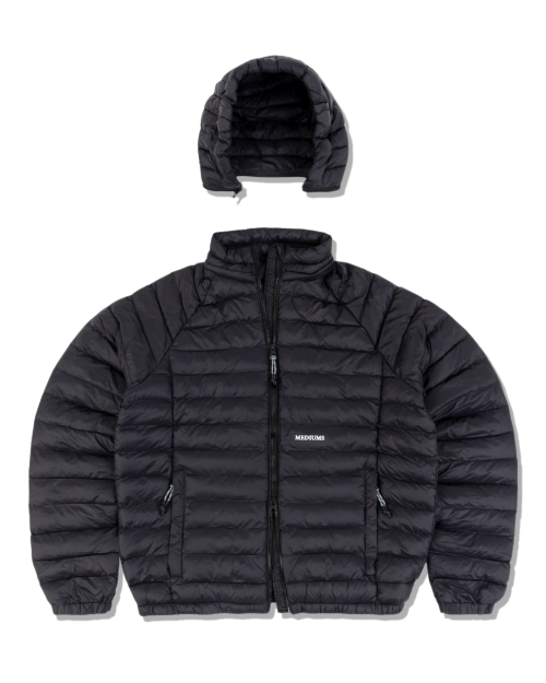 Легкий пуховик Lightweight Two-Way Puffer Jacket - Black