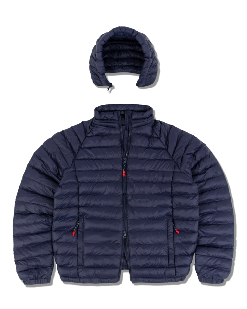 Лёгкий двусторонний пуховик Navy