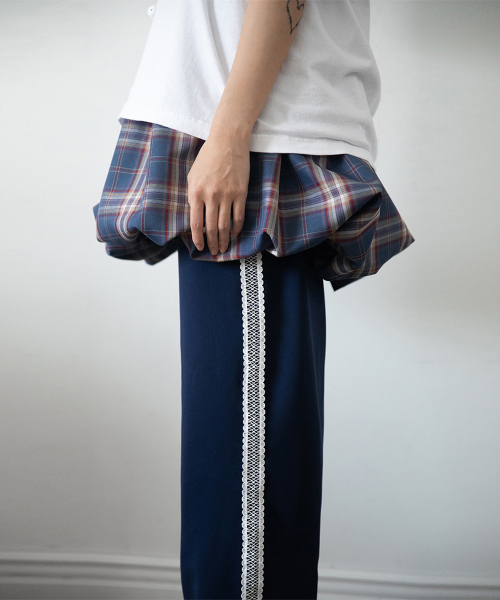 DAISY LACE TRACK PANTS_NAVY