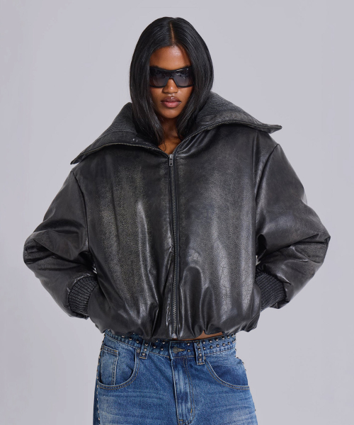 (U) Пуховик-бомбер PUFFER BOMBER BLACK