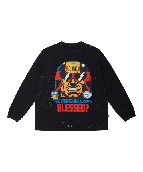 Лонгслив Blessed, Wet Cement