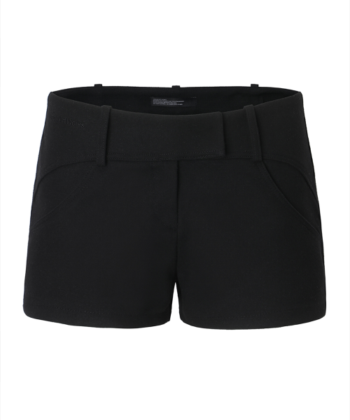 이네기 Curved Line Shorts (black)