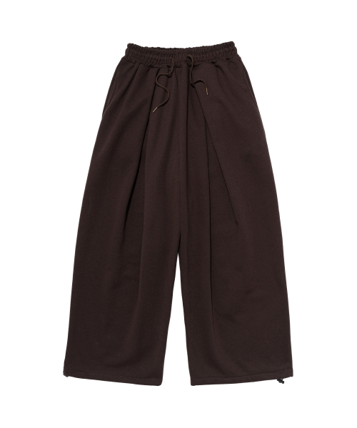 Широкие флисовые треники Strong Wave (Brown)