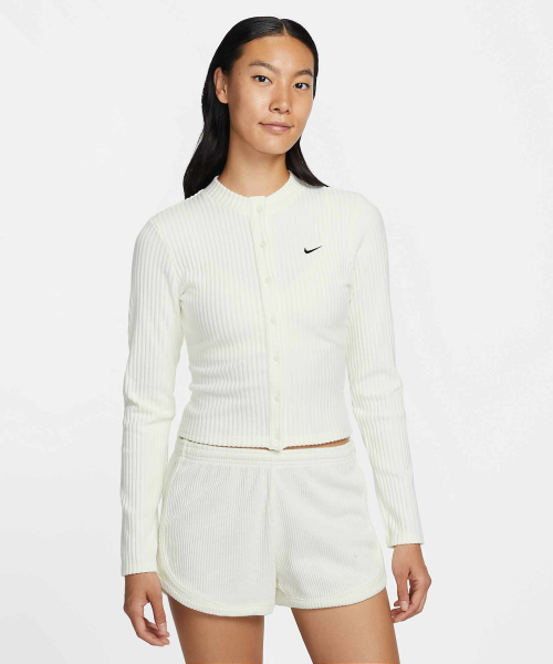 Спортивный тонкий кардиган в рубчик W - Sail:Black / IF0235-133