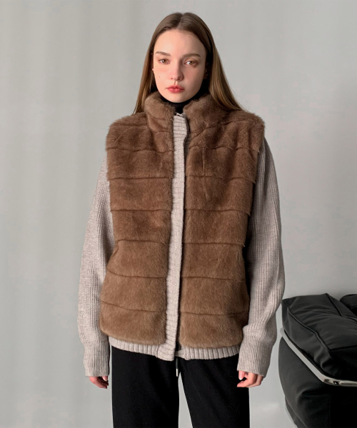 Faux Fur Knit кардиган