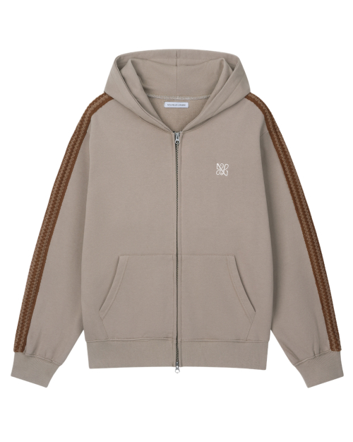 Asel Hoodie Zip-up Beige