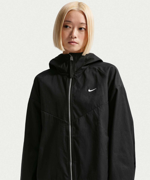 W NK RPL RAINRNR LITE JKT - BLACK/(SAIL)