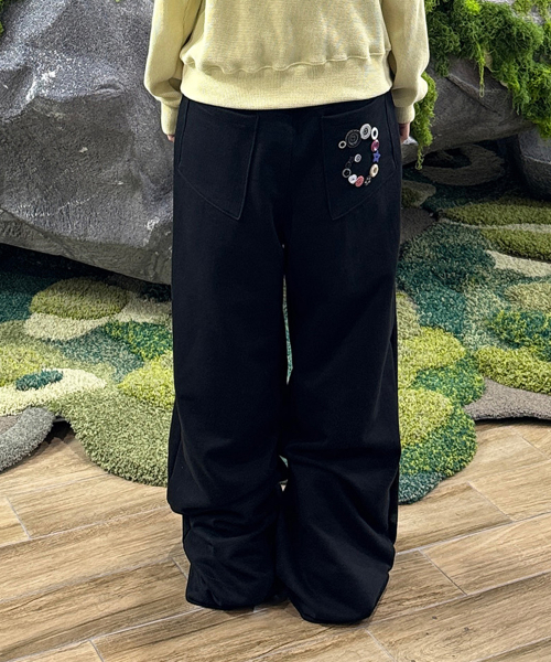 탄산마그네슘() 오디피기X탄산 버튼 스웻 팬츠 상품 이미지