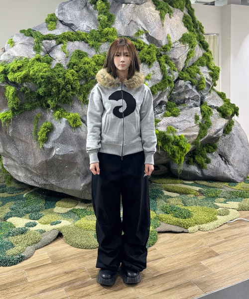 탄산마그네슘() 오디피기X탄산 퍼 후드집업 그레이 상품 이미지