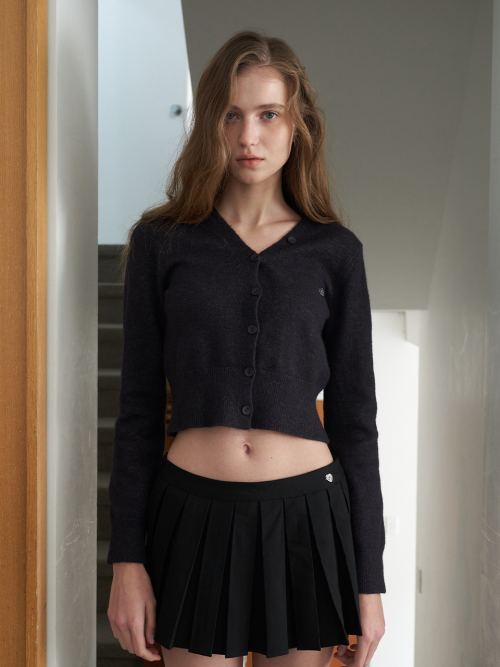 Soft Mood V-Neck Cardigan_Black