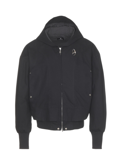 FORM CANVAS ZIP JACKET_BLACK