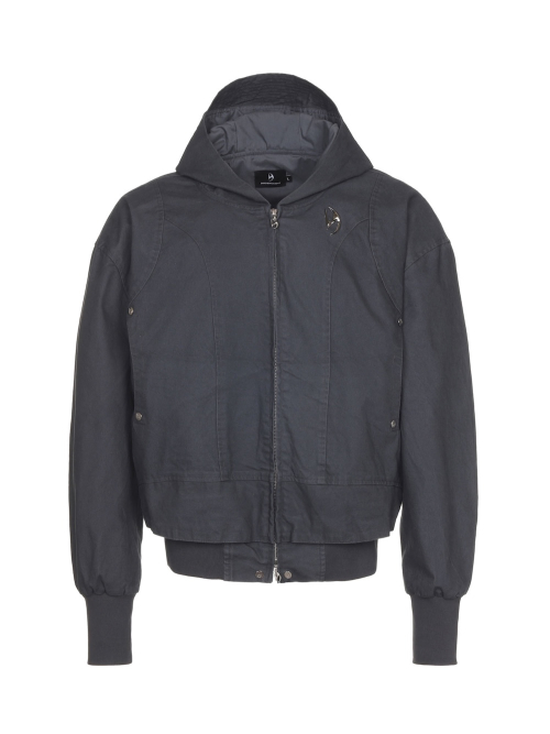 FORM CANVAS ZIP JACKET_CHARCOAL