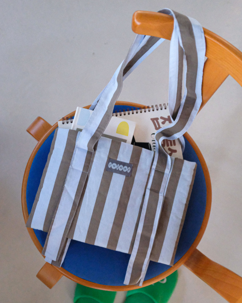 트위너(TWINER) Bookie bag - SKY BROWN STRIPE (북키백) - 사이즈 & 후기 | 무신사