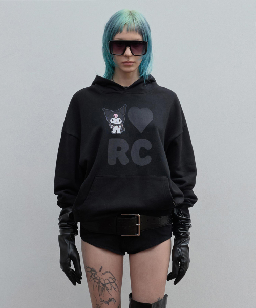 Kuromi Love RC Hoodie - Black