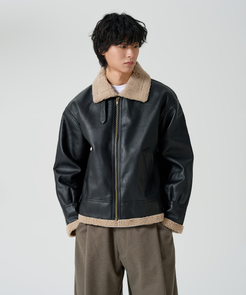 Leather Jacket 2color