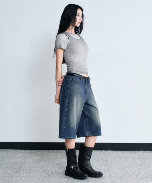 Denim Shorts [Midi ]