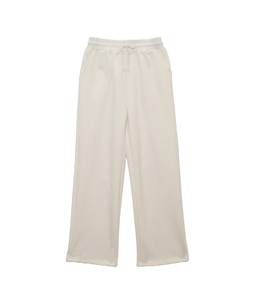 DAILY WARM WIDE PANTS_CREAM