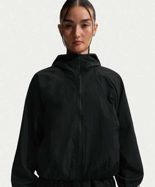 Sports Hoodie Jacket W - Black: / IQ0057-010