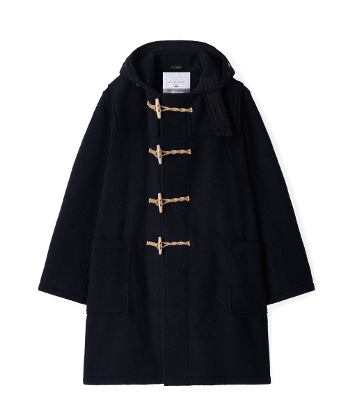 LONG ORIGINAL DUFFLE COAT WITH WOODEN - NAVY