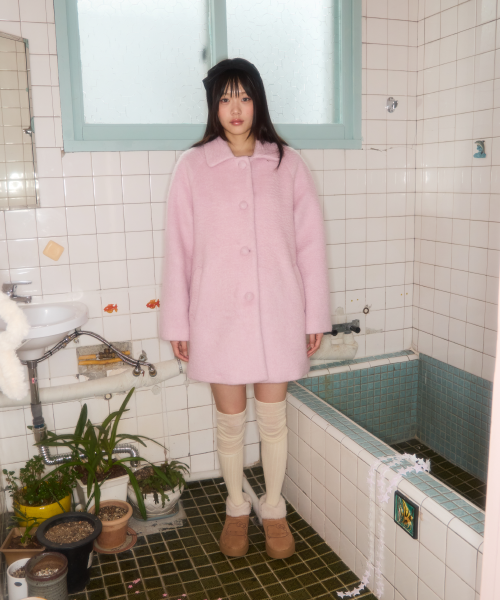 Wool Coat (Pink)