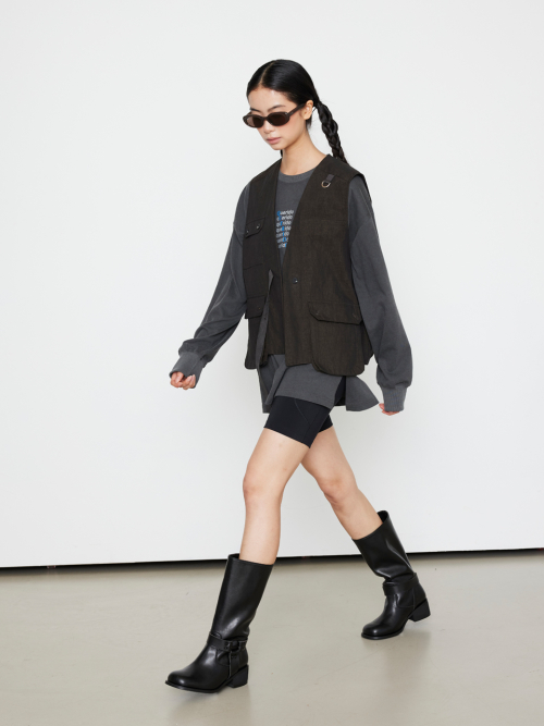 Vest KhakiBlack