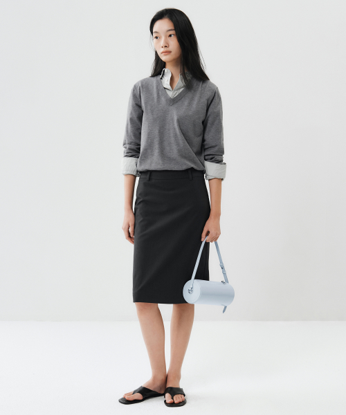 무신사 스탠다드 우먼() 우먼즈 스몰 실린더 숄더백 [스카이 블루] 상품 이미지