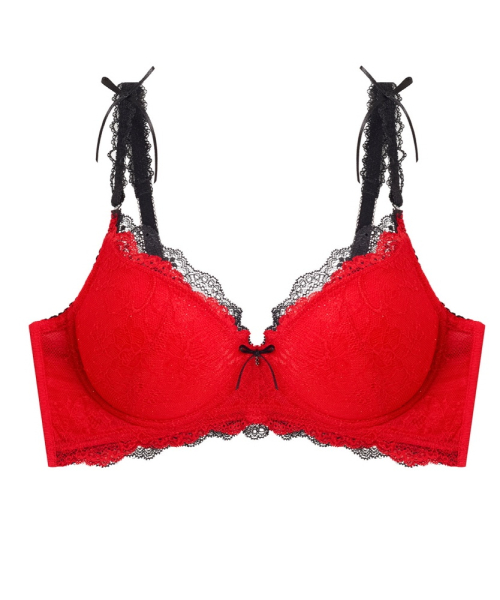 Бра без косточек Black Loose RED EBBRG1C65M