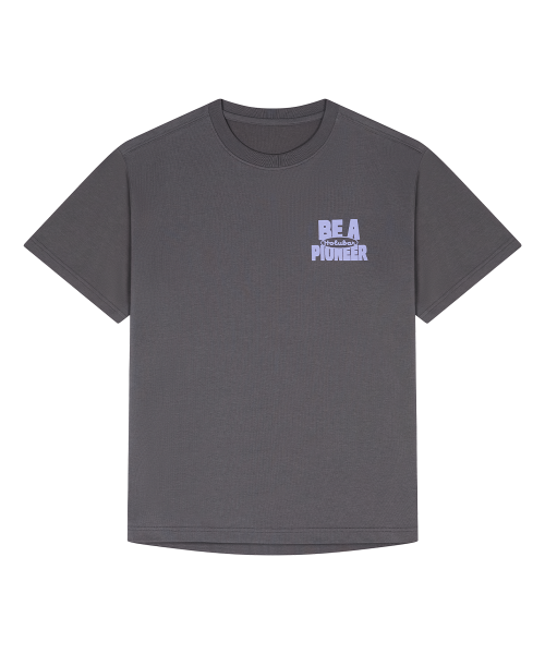 홀루바() Backpacking Graphic T Shirt Charcoal 상품 이미지