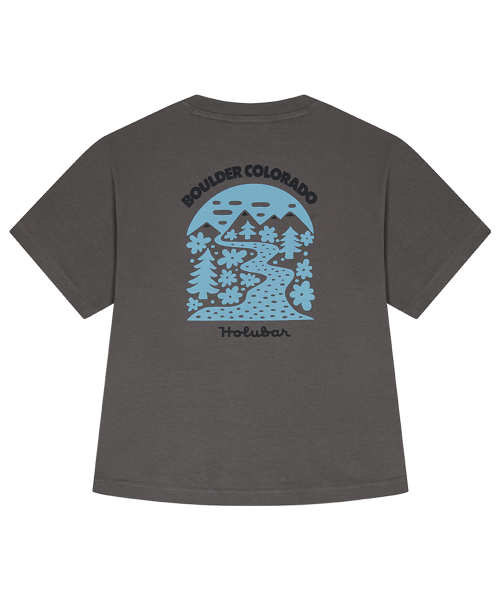 홀루바() Colorado Graphic T Shirt W Gray 상품 이미지