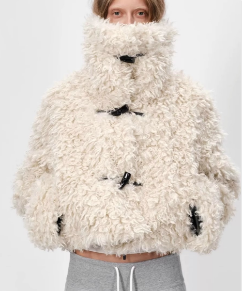Женская флисовая куртка-дафлкот Signature Teddy