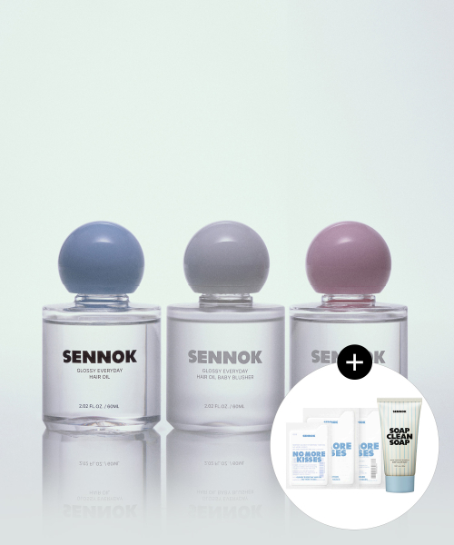 글로시 에브리데이 헤어 오일 60ML (3종 택1)+(증정) 샴푸 40ml+노모키샤쉐3종