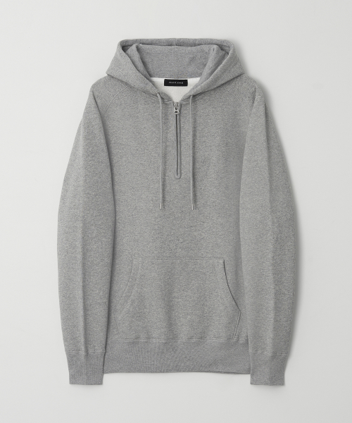 JN344 USA Cotton Half Zip Fleece Hoodie - MELANGE