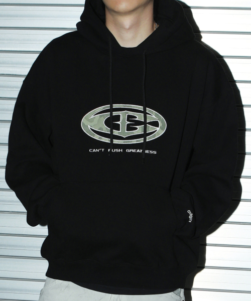 CAMO APPLIQUE худи BLACK