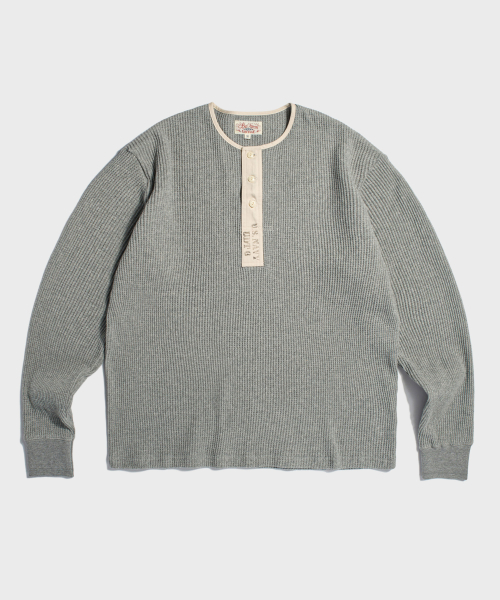 USN Waffle Henley рубашка Grey